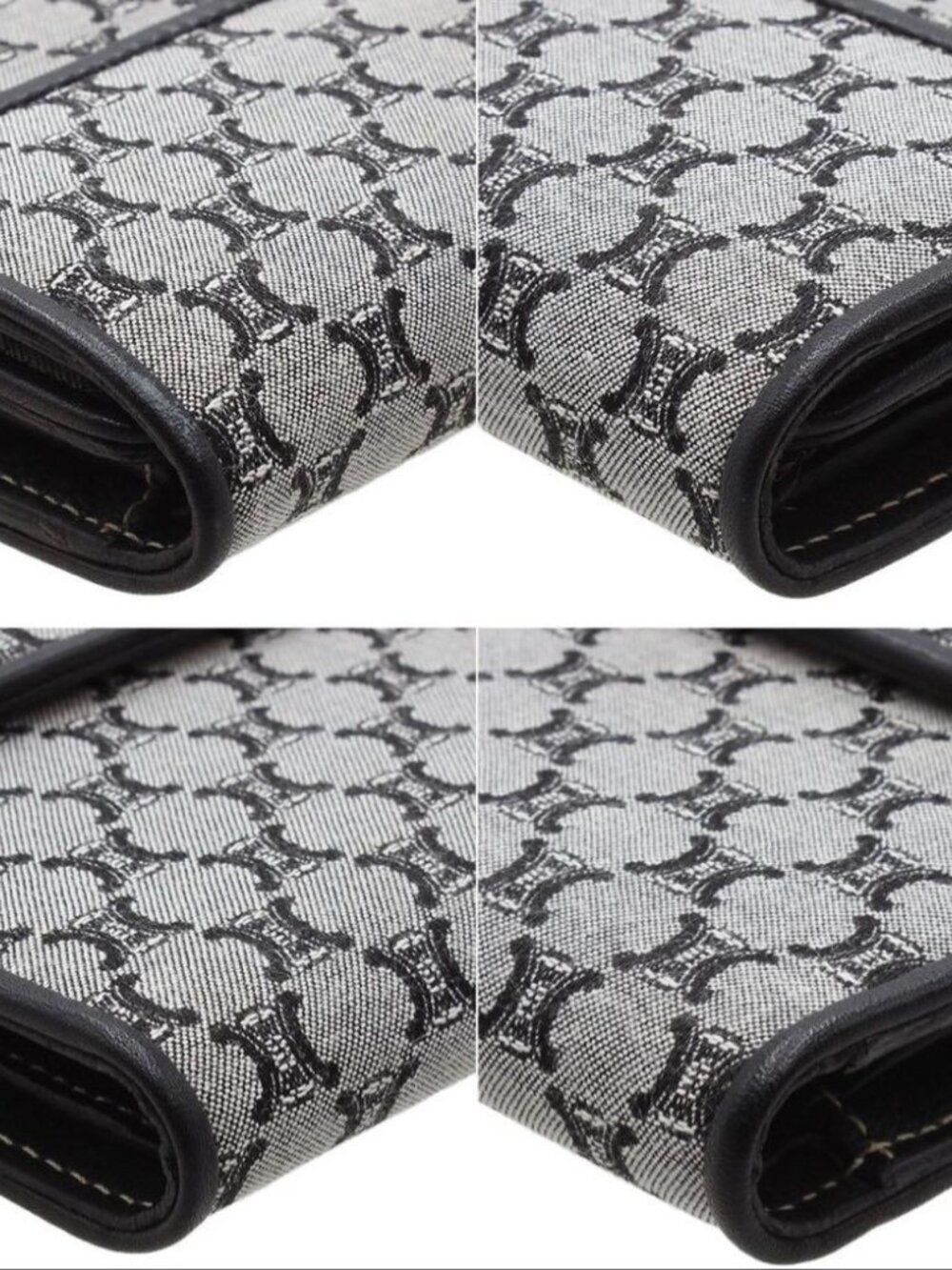 Celine Macadam Pattern Canvas Trifold Wallet - Picture 6 of 10